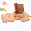 Foldable Creative Kraft Paper Box CON-WH0077-14A-4