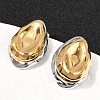 304 Stainless Steel Stud Earrings EJEW-U045-04C-GP-3