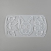 Cat & Paw Shape Self Defense Keychain Silicone Molds DIY-P006-30-3