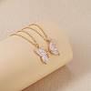 2Pcs Matching Butterfly Necklaces JN1034A-3