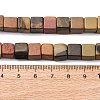 Natural Picasso Stone/Polychrome Jasper Beads Strands G-B155-C10-8x8mm-5