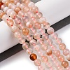 Natural Cherry Blossom Jasper Beads Strands G-B130-6mm-02-2