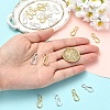 20Pcs 2 Colors Brass Hook Clasps KK-YW0004-17-3
