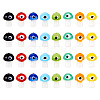 Craftdady 32Pcs 8 Colors Handmade Evil Eye Lampwork Beads LAMP-CD0001-20-9