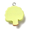 Autumn Theme Opaque Resin Pendants RESI-L038-03P-05-2