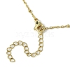 Electroplated Natural Quartz Crystal Prism Pendant Necklaces NJEW-JN05029-01-6