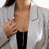 Adjustable Brass Tassel Y Necklaces for Women WGAC8A4-01-1