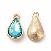 Faceted Glass Rhinestone Pendants FIND-G049-01G-03-1