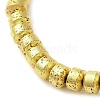 Electroplated Natural Lava Rock Beads Strands G-L606-C02-01A-2