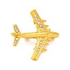 Zinc Alloy Crystal Rhinestone Brooch JEWB-U010-03G-02-1