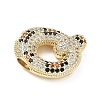 Brass Micro Pave Cubic Zirconia Pendants KK-Z108-02G-Q-2