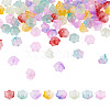 80Pcs 8 Colors Transparent Spray Painted Glass Beads GLAA-BT0001-02-1