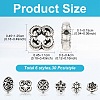 180Pcs 6 Styles Alloy Beads FIND-YW0010-61-2