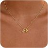 Brass Initial and Heart Pendant Necklaces for Women FS-WG01F32-11-1