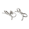 Non-Tarnish 304 Stainless Steel Bowknot Stud Earrings EJEW-H007-04P-2