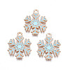 Christmas Style Alloy Enamel Pendants X-ENAM-Q442-68A-1