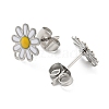 Non-Tarnish 304 Stainless Steel Stud Earrings STAS-B047-28P-01-2