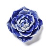 Synthetic Shell Dyed Carved Flower Connector Charms SHEL-D081-01C-2