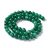 Natural White Jade Imitation Green Jasper Beads Strands G-I299-F07-6mm-2