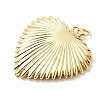 Heart Charms Brass Pendants KK-H529-62A-G-2
