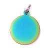 Ion Plating(IP) 304 Stainless Steel Pendants STAS-I311-33E-RC-1