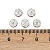 Brass Rhinestone Spacer Beads RB-A014-L6mm-21S-2