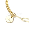 Brass Charm Bracelets BJEW-JB10392-02-3