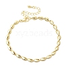 Brass Link Chain Bracelets for Women BJEW-K298-09G-4
