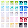 30Pcs 15 Colors Rectangle Organza Drawstring Bags ABAG-TA0001-89-1