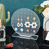 Acrylic Earring Display Stand EDIS-WH0023-01A-4