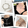5Pcs 925 Sterling Silver Split Jump Rings STER-BBC0009-45D-5
