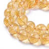 Natural Citrine Beads Strands G-E326-12mm-01-3