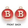 Golden Plated Enamel Alloy Charms ENAM-SZ0001-26C-B-3