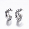 Tarnish Resistant 304 Stainless Steel Stud Earrings X-EJEW-P090-01P-2