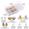 740Pcs 10 Style Brass & Iron & Plastic Ear Nuts DIY-YW0006-34-5