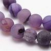 Natural Druzy Geode Agate Bead Strands G-K166-09-10mm-07-3