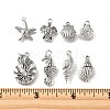 48Pcs 8 Styles Alloy & Stainless Steel Pendants DIY-FP0001-57-2