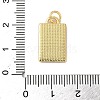 Brass Enamel Pendants KK-C110-37G-01-3