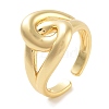 Rack Plating Knot Brass Open Cuff Rings RJEW-Z059-18G-1