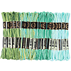 20 Skeins 4 Colors 6-Ply Polyester Embroidery Floss OCOR-CY0004-38D-1