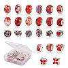 Cheriswelry 98Pcs 23 Style Alloy Enamel European Beads MPDL-CW0001-01-7