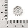 Brass Micro Pave Cubic Zirconia Slide Charms ZIRC-I068-12P-A-3