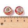 Transparent Resin Rondelle European Beads RESI-S023-22-3