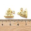 Brass Micro Pave Cubic Zirconia Pendants KK-U049-04G-05-3