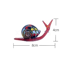 Handmade Lampwork 3D Snail Figurines PW-WG22215-04