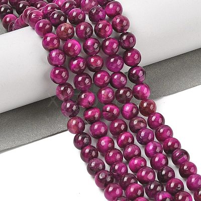Grade AB Natural Tiger Eye Beads Strands G-B133-A02-6MM-05-1
