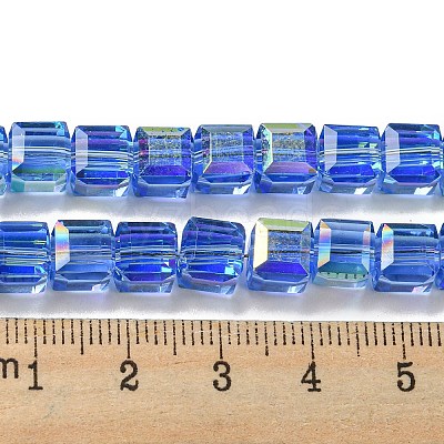 Electroplate Glass Beads Strands EGLA-M031-01A-HR04-1