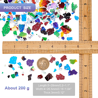 Glass Mosaic Cabochons DIY-WH0029-68-1