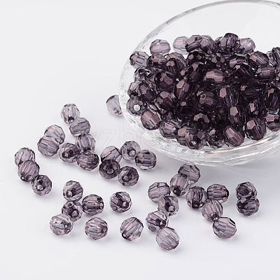 Transparent Acrylic Beads X-DB8mmC-46-1
