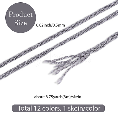 6-Ply Polyester Embroidery Floss OCOR-WH20074-01A-10-1